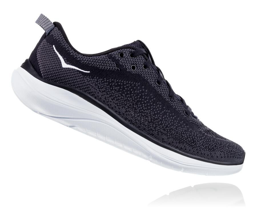 Tenis Hoka One One Hombre Negros/Blancos - Hupana Flow - LBZU16872